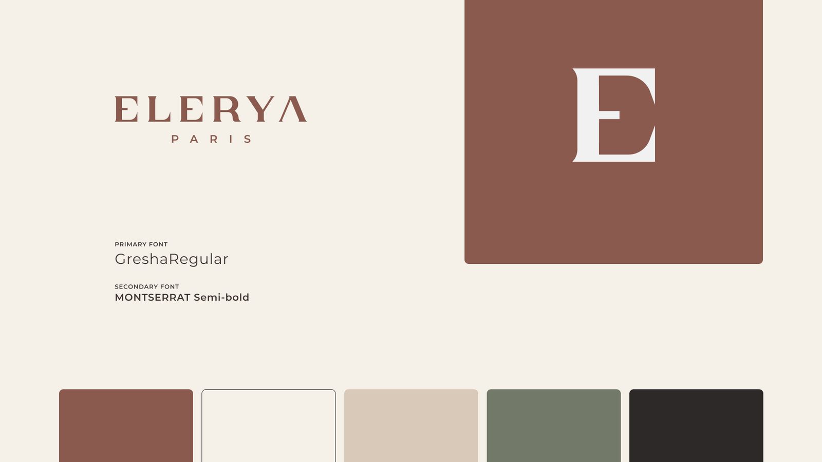 Détail du logotype Elerya et de la matière du cuir