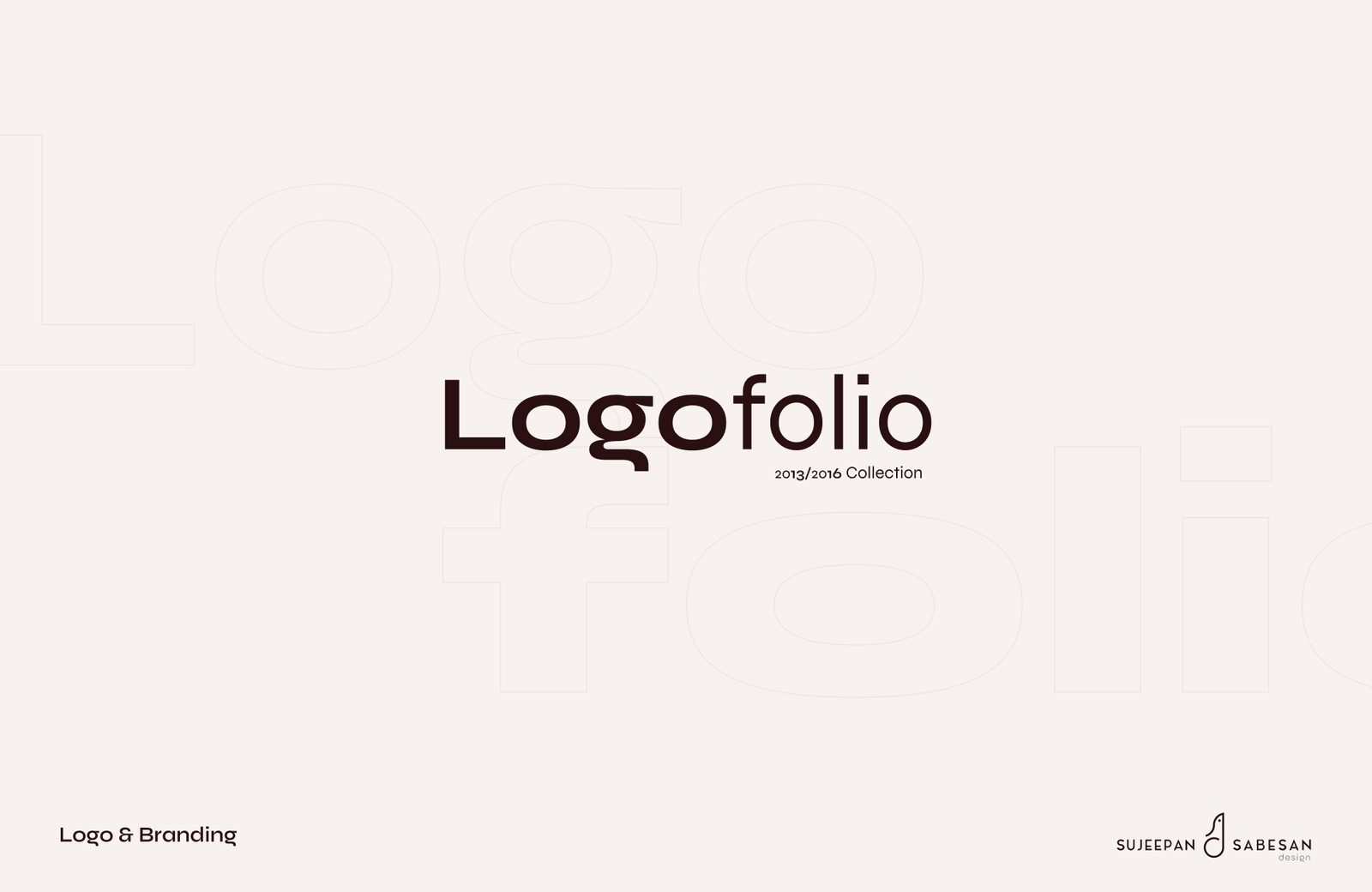 Couverture du Logofolio 2013 — 2016