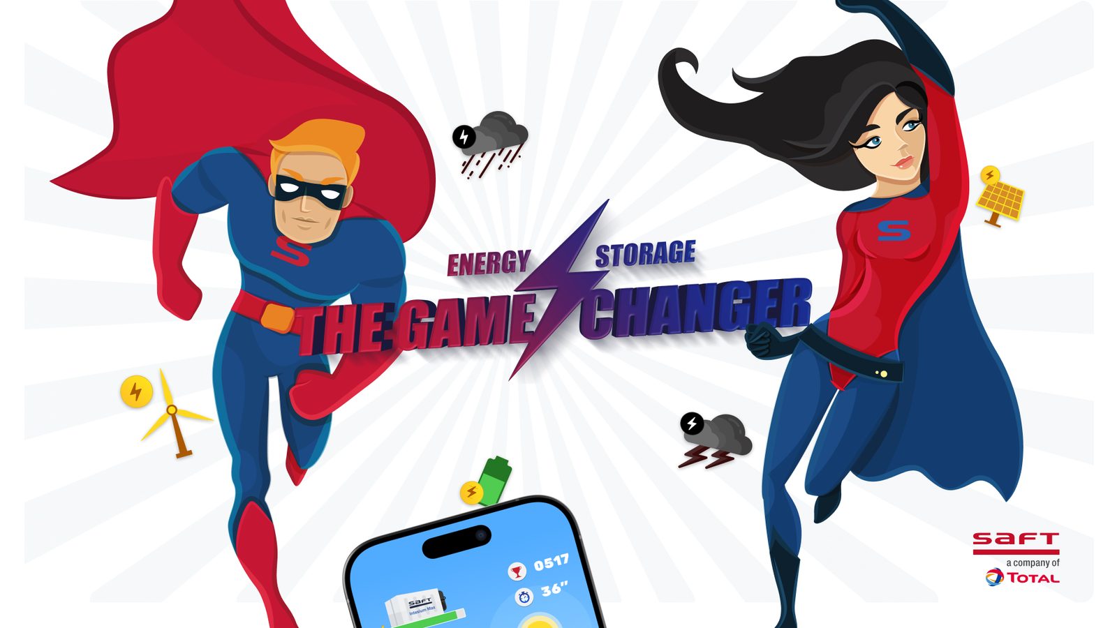 Choix du personnage dans le jeu Saft Energy Storage
